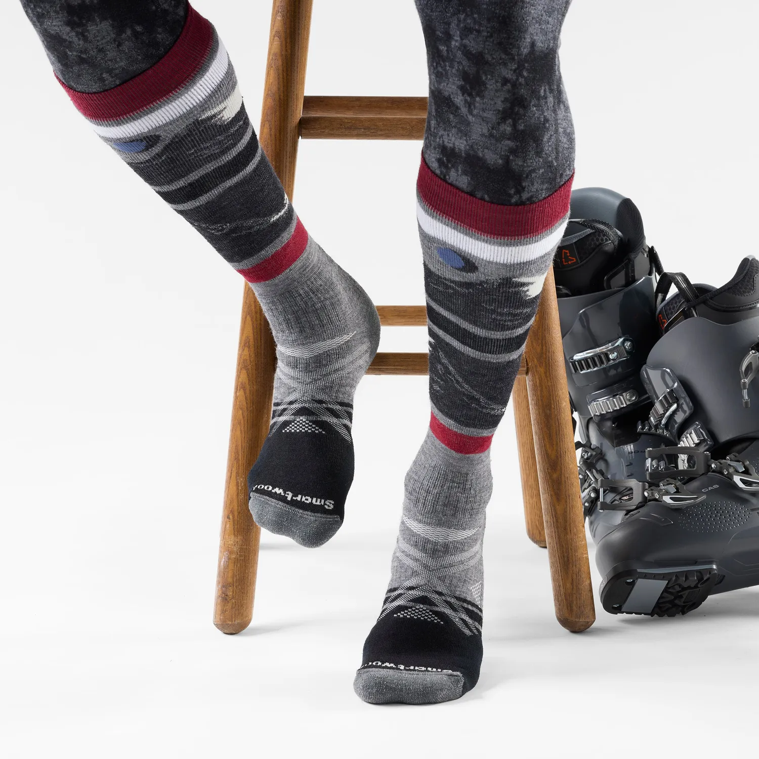 Smartwool Ski Midnight skisokker medium gray ull