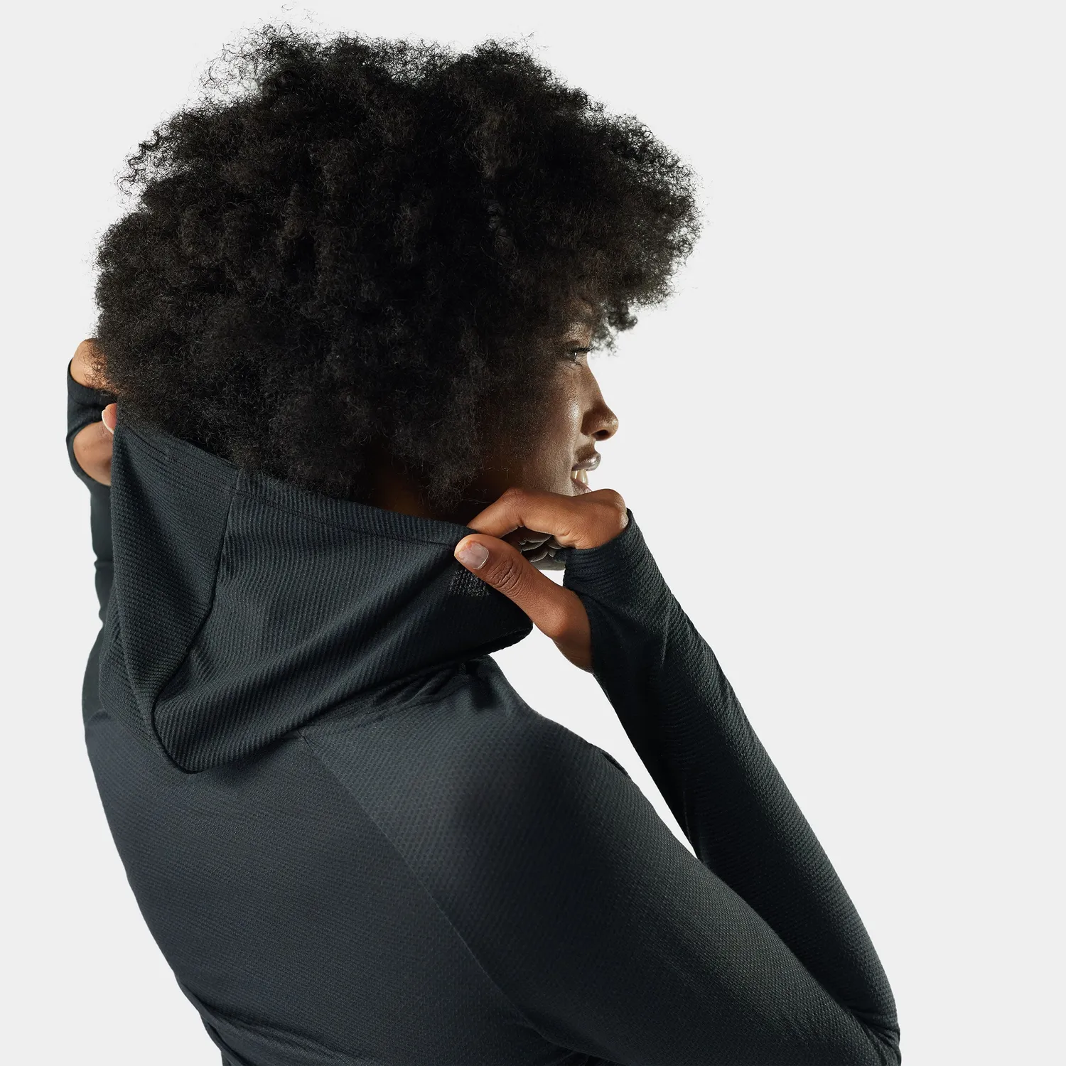 Smartwool Active Mesh Hoodie hettegenser svart dame