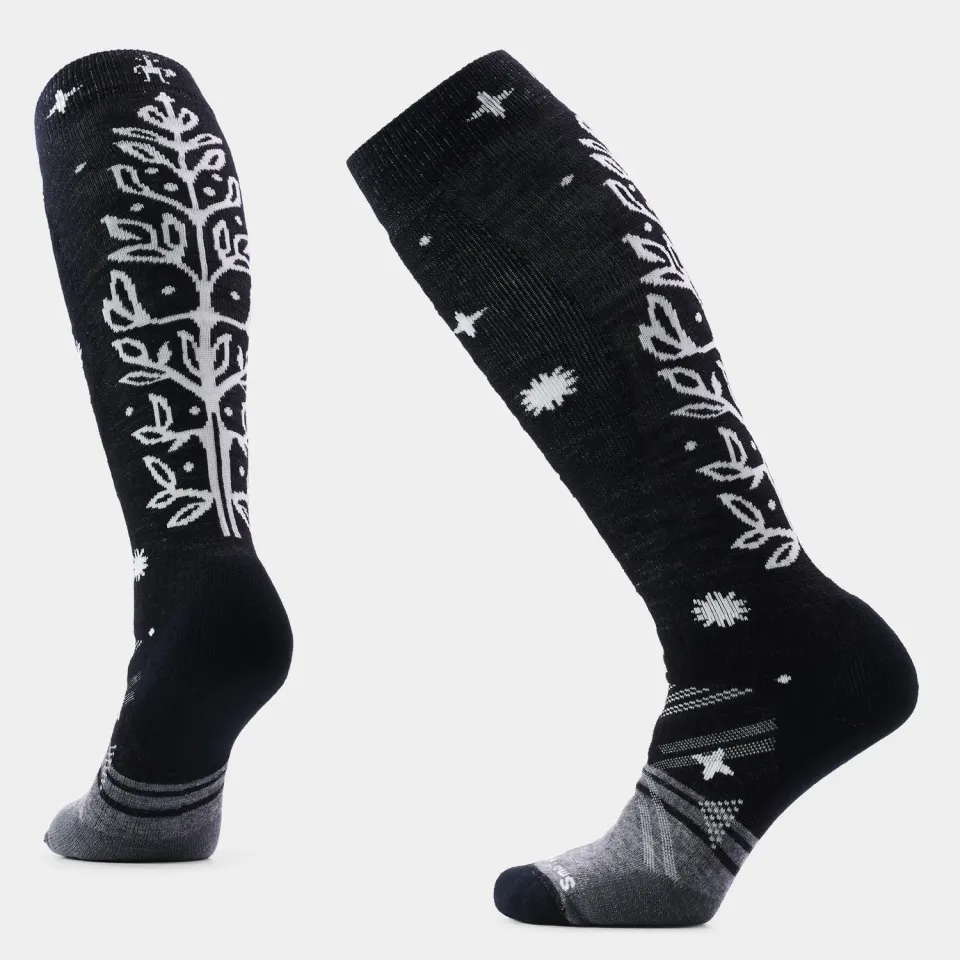 Smartwool Ski Ice Blossom OTC skisokker Black ull