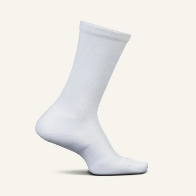 Feetures Therapeutic Max Cushion Crew sokker White trykkfri