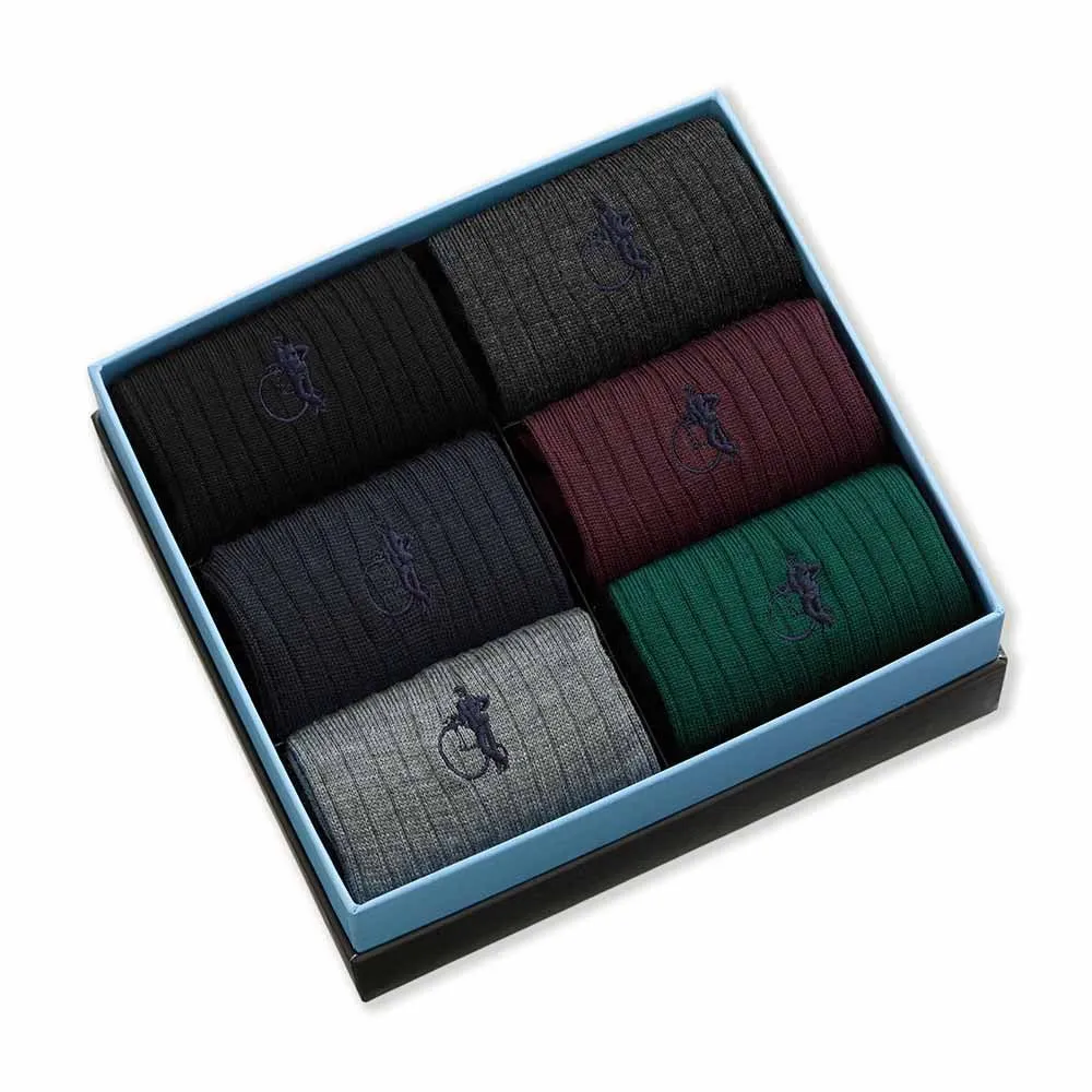 London Sock Company Classic Merinos ullsokker 6 par merino