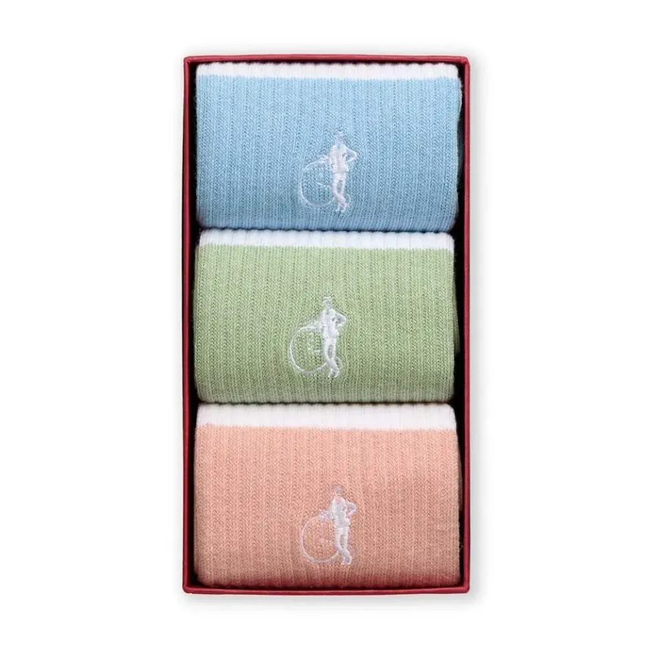London Sock Company Retro Pastels I sokker 3-pak pastell