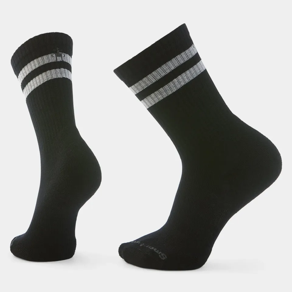 Smartwool Everyday Athletic Striped Crew sokker svart
