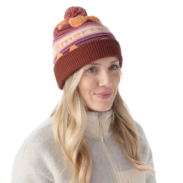 Smartwool Pom Beanie vinterlue aprikos ullblanding