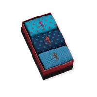 London Sock Company Vintage Blues sokker 3-pk blå
