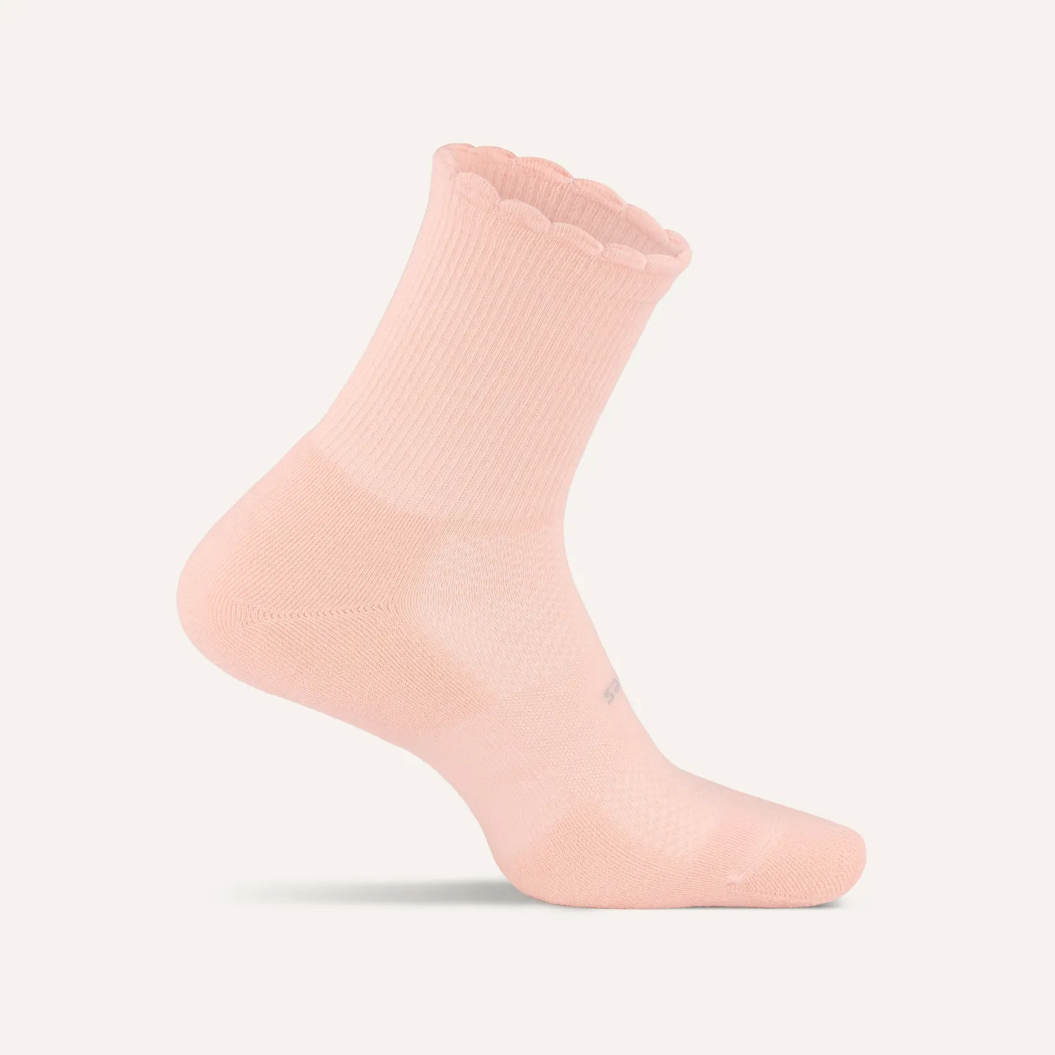 Feetures High Performance Max Cushion Quarter Tall Scallop sokker Cloud Ripple