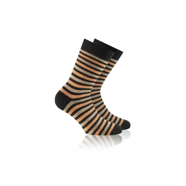 Rohner Fashion sokker svart oransje forsterket