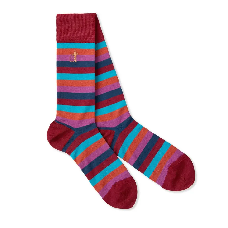 London Sock Company Spotlight sokker stripete