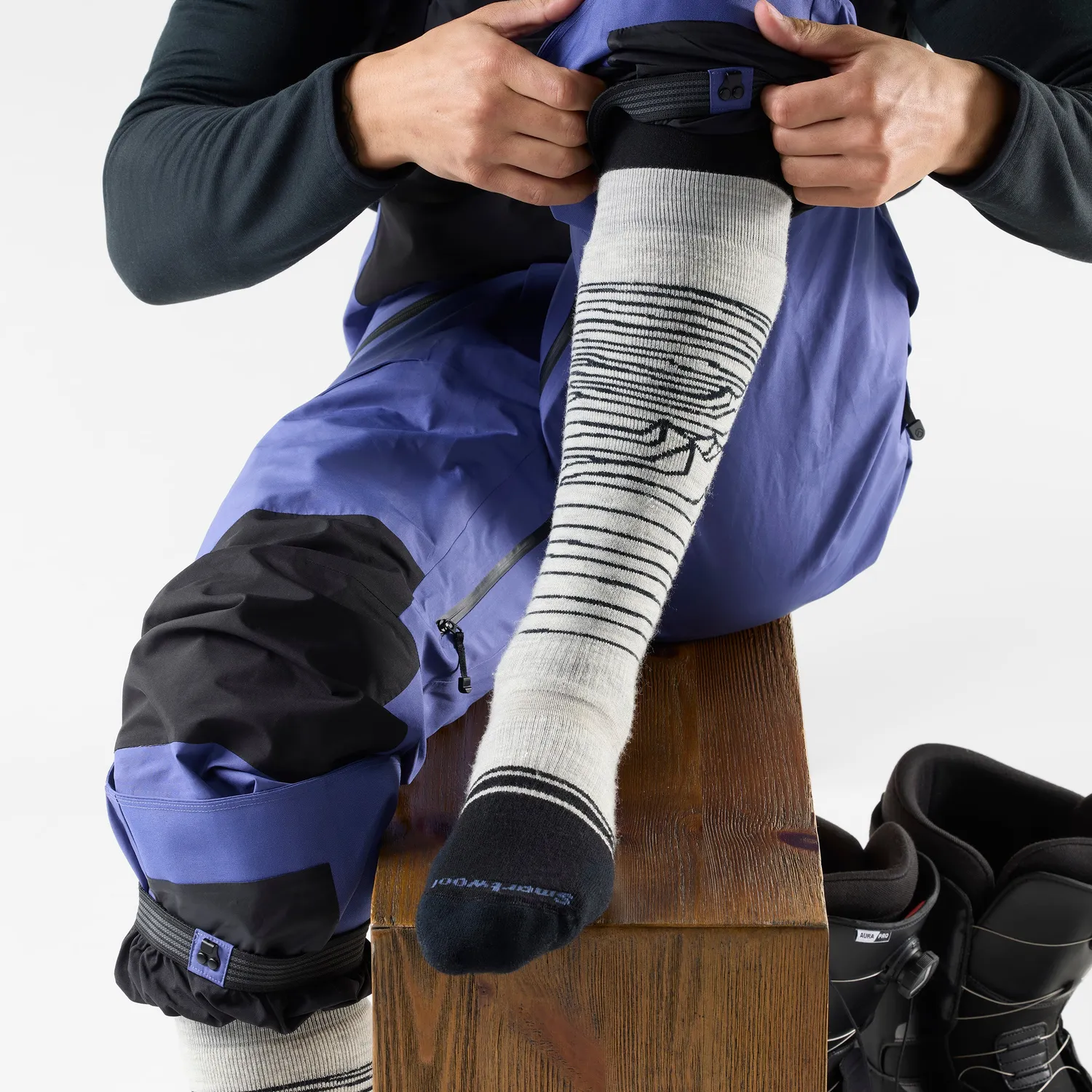 Smartwool Snowboard Iguchi sokker ash tykk ull