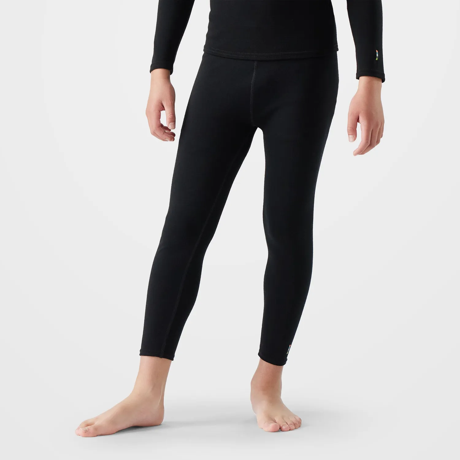 Smartwool Classic Thermal ullbukse barn svart merino