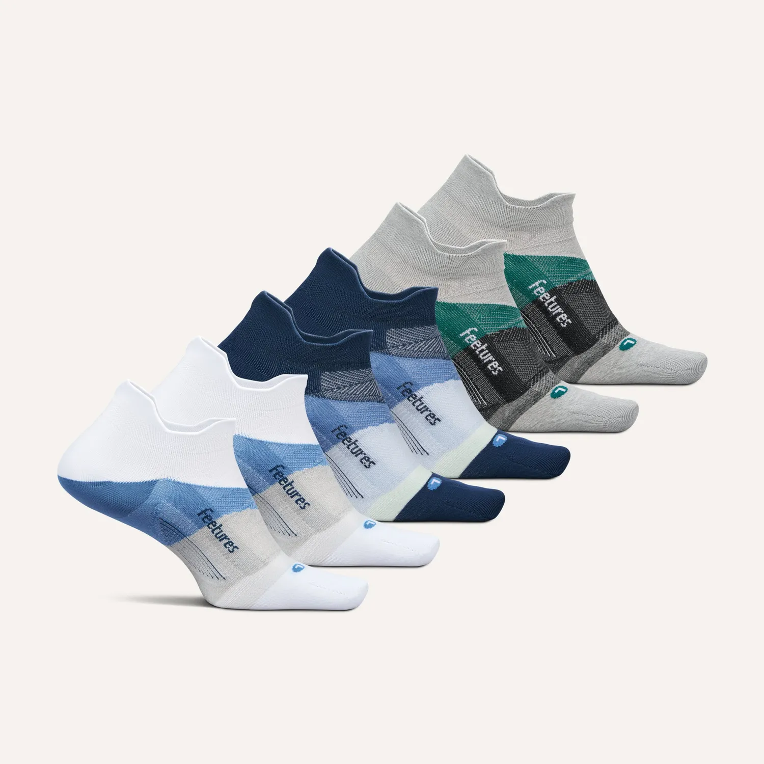 Feetures Elite Ultra Light Tab løpesokker 6-pk pustende