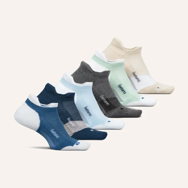 Feetures Elite Golf Max Cushion Tab golfsokk White 6-pk