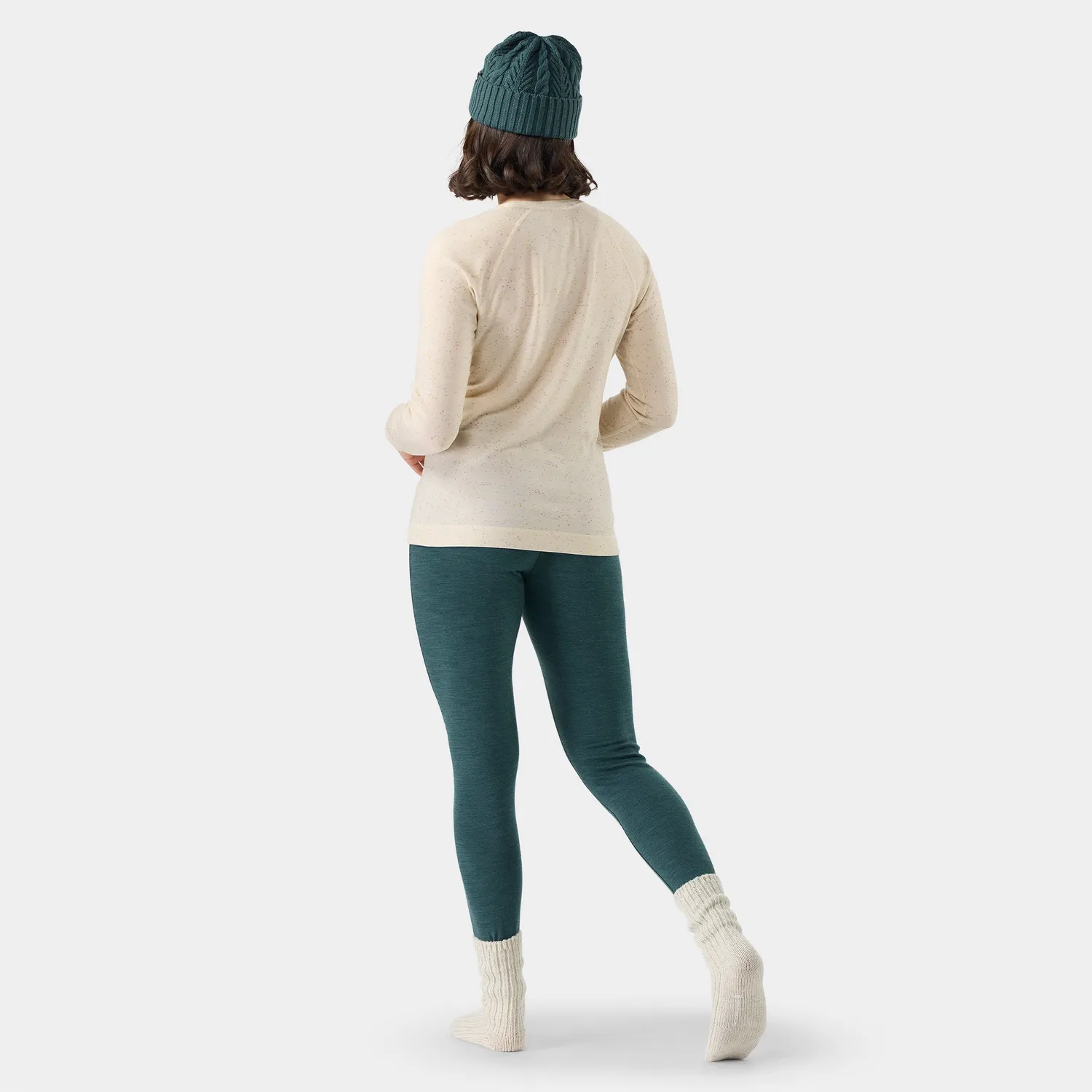 Smartwool Classic Thermal Merino ulltrøye almond donegal varm