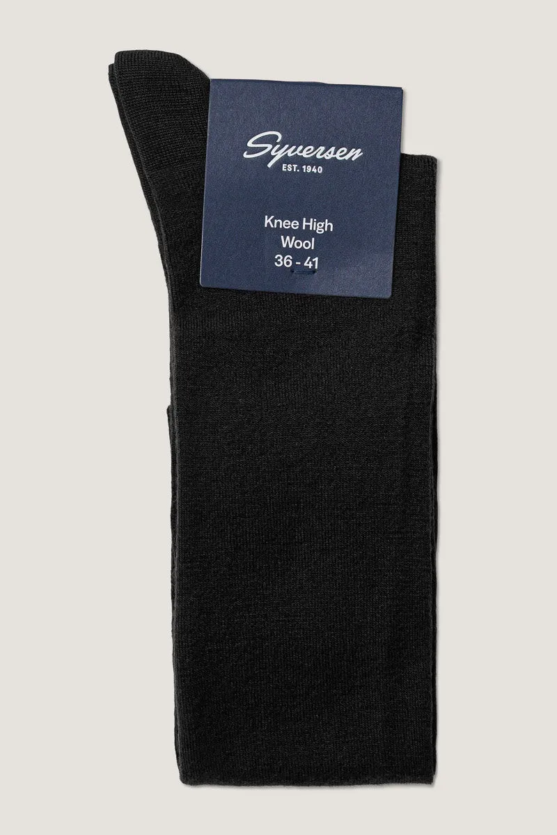 Note by Syversen Wool W Knee High knestrømpe svart 36-41 ull