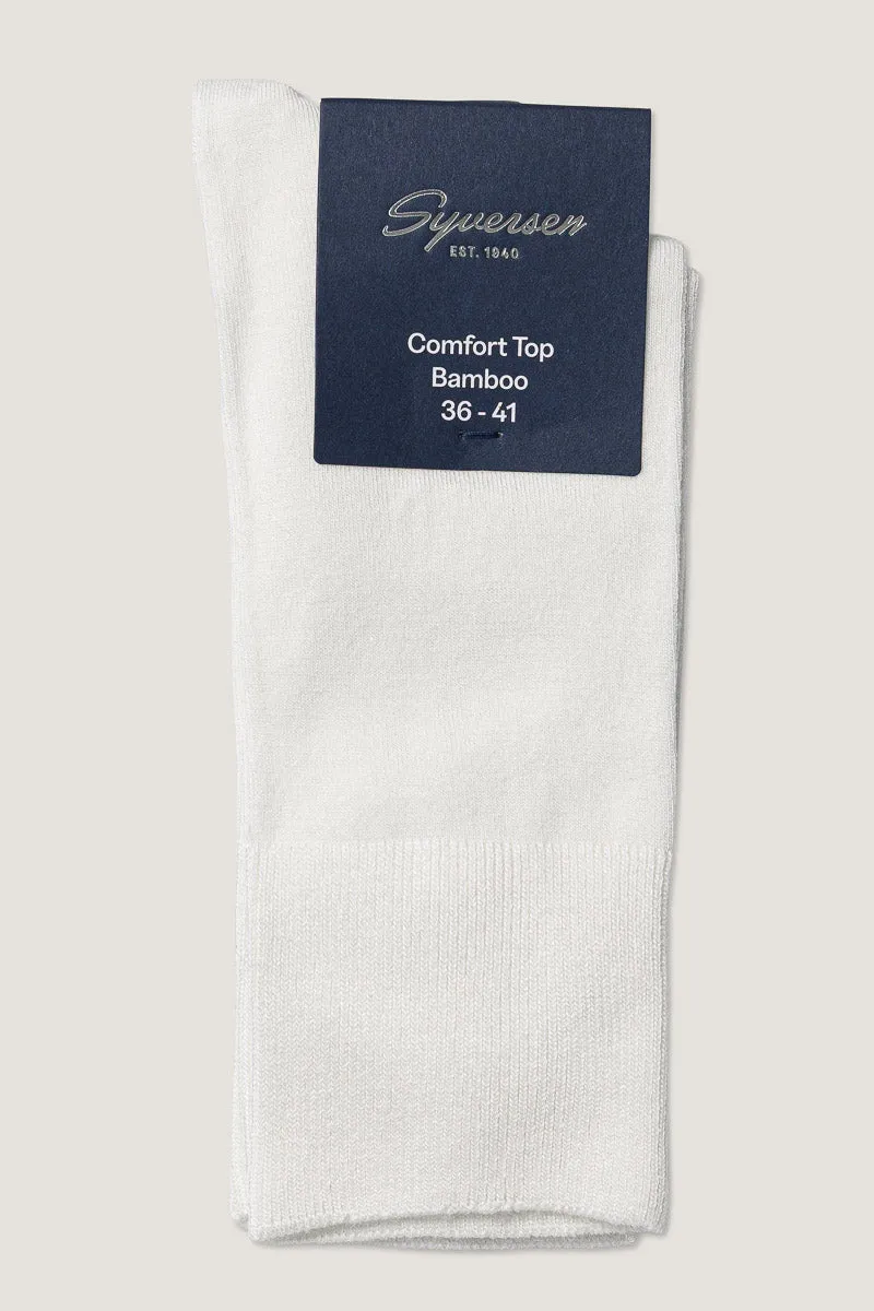 Note by Syversen Bamboo Comfort Top sokker offwhite 36-41