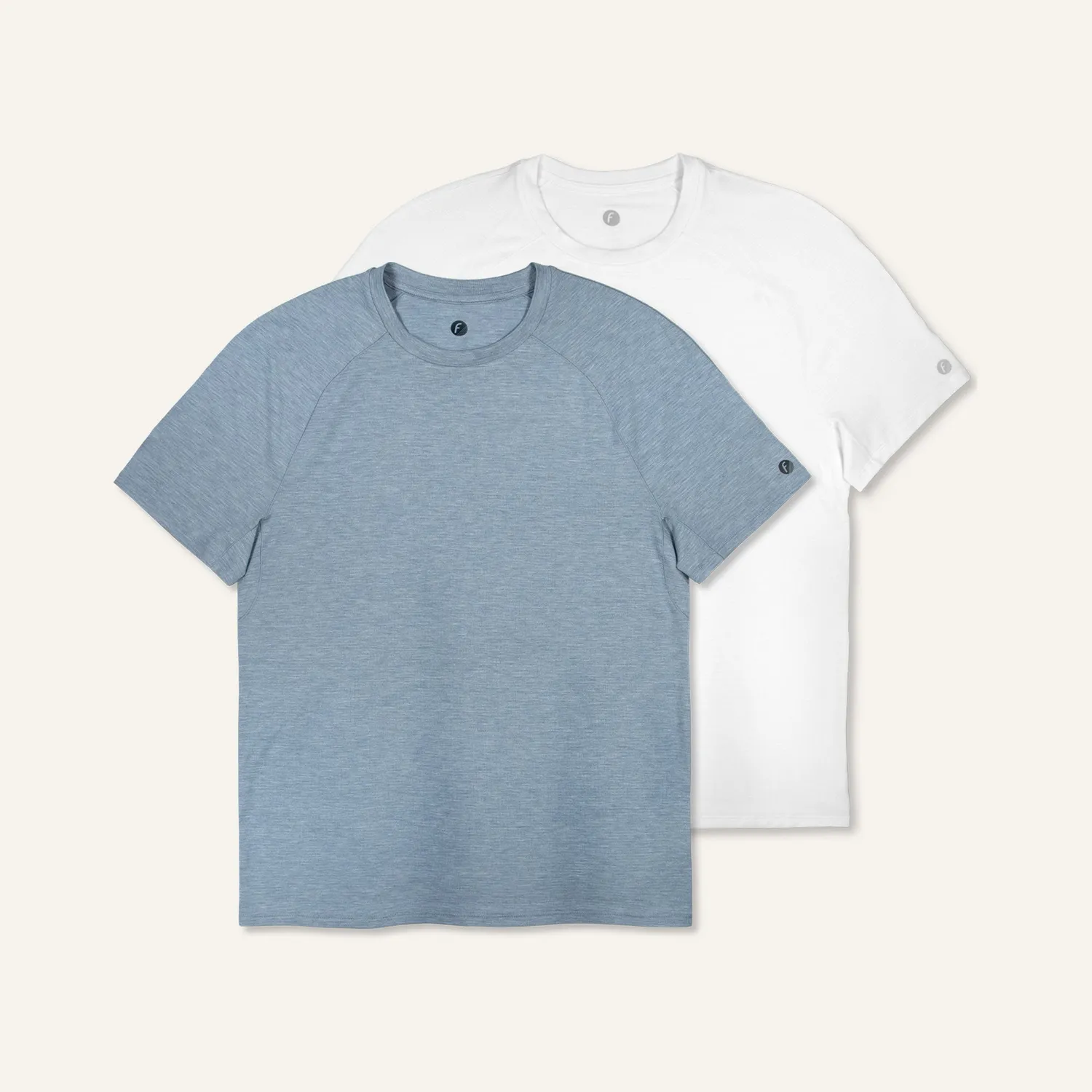 Feetures Stride Flex Performance Tee t-skjorte 2-pk Slate White Mix pustende