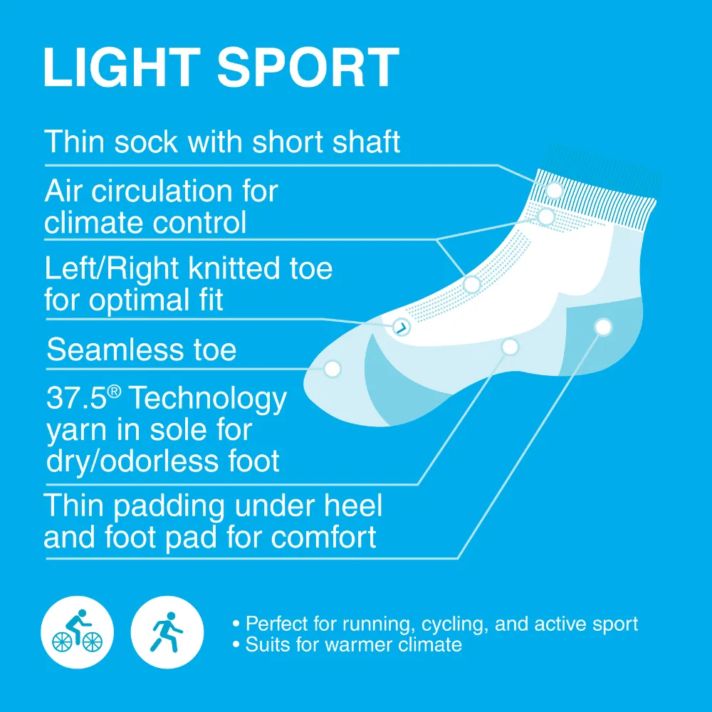 Gococo Light Sport Svart ankelsokker tynne