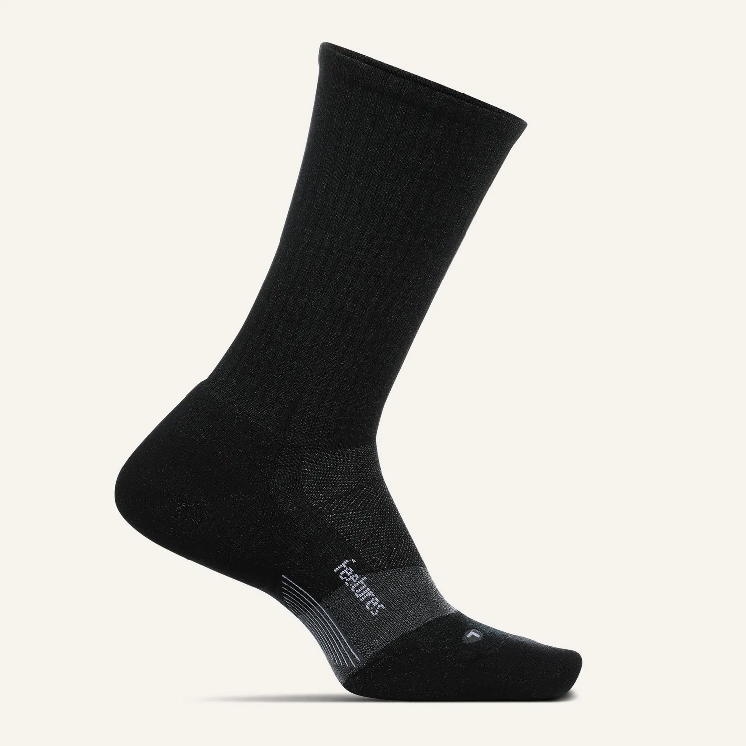 Feetures Merino 10 Max Cushion crewsokker grå
