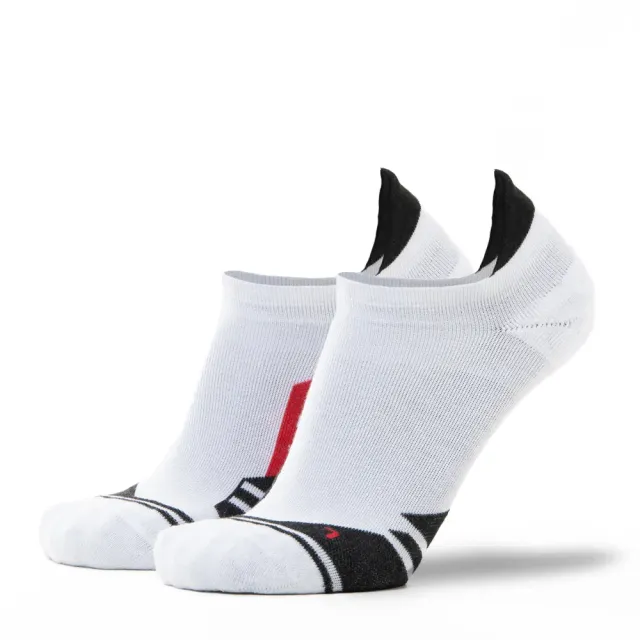Anatag Feathered Runner Ankle ankelsokker hvit/rød bomull
