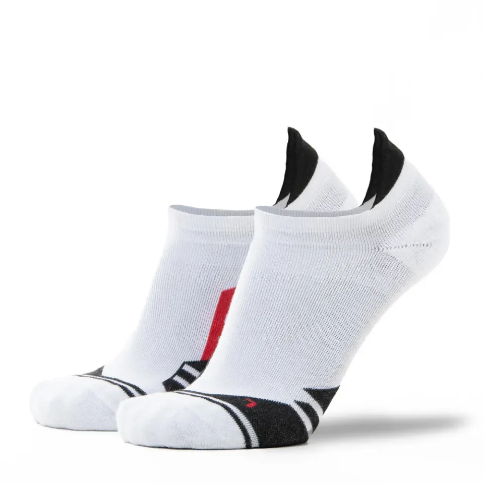 Anatag Feathered Runner Ankle ankelsokker hvit/rød bomull