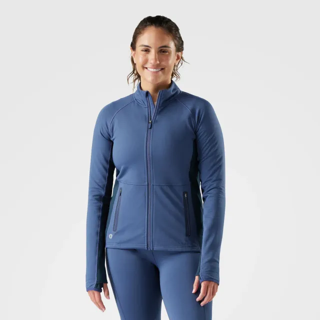Smartwool Active Fleece Full Zip fleecejakke Nightfall Blue merino