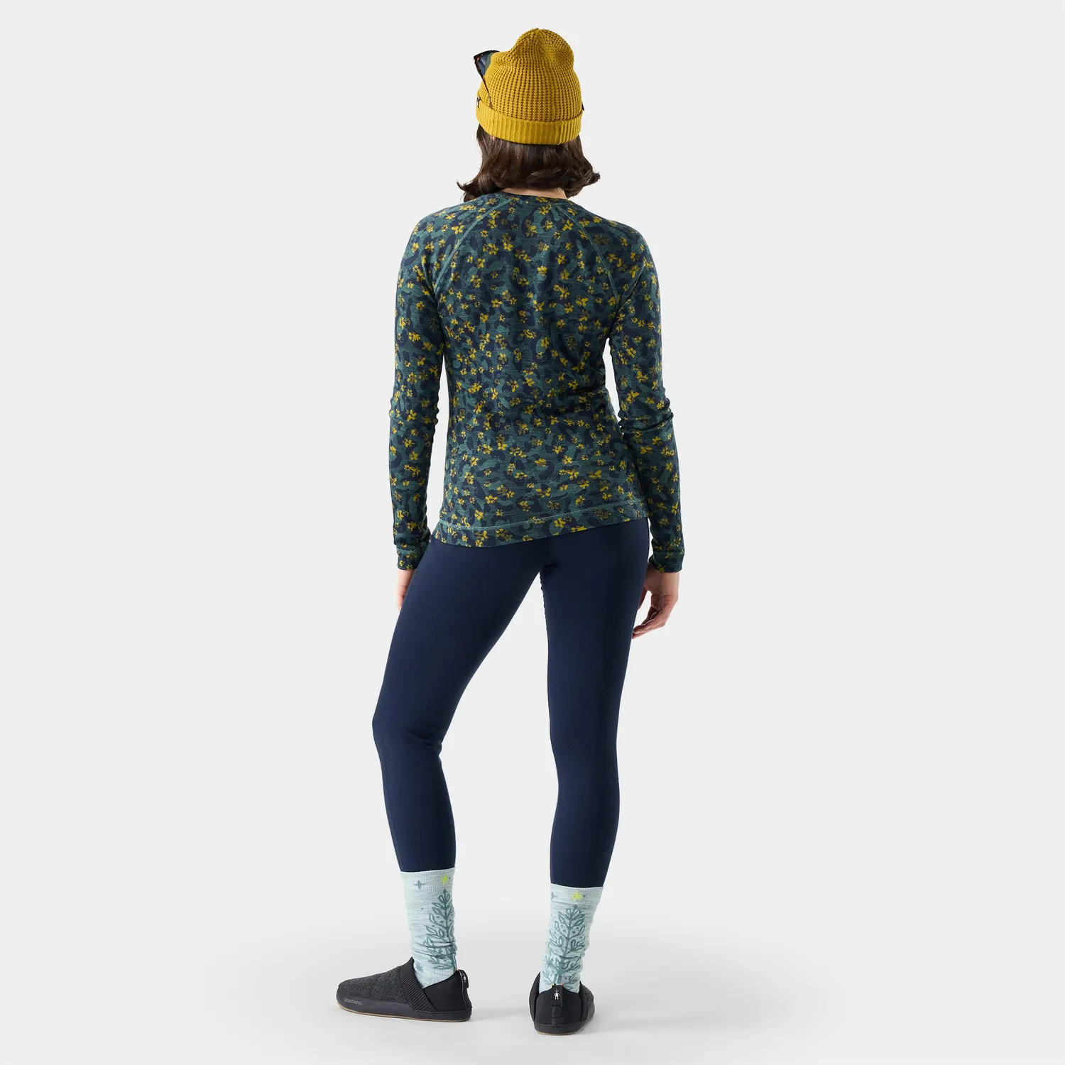 Smartwool Classic Thermal Crew ulltrøye dark teal 100% merino