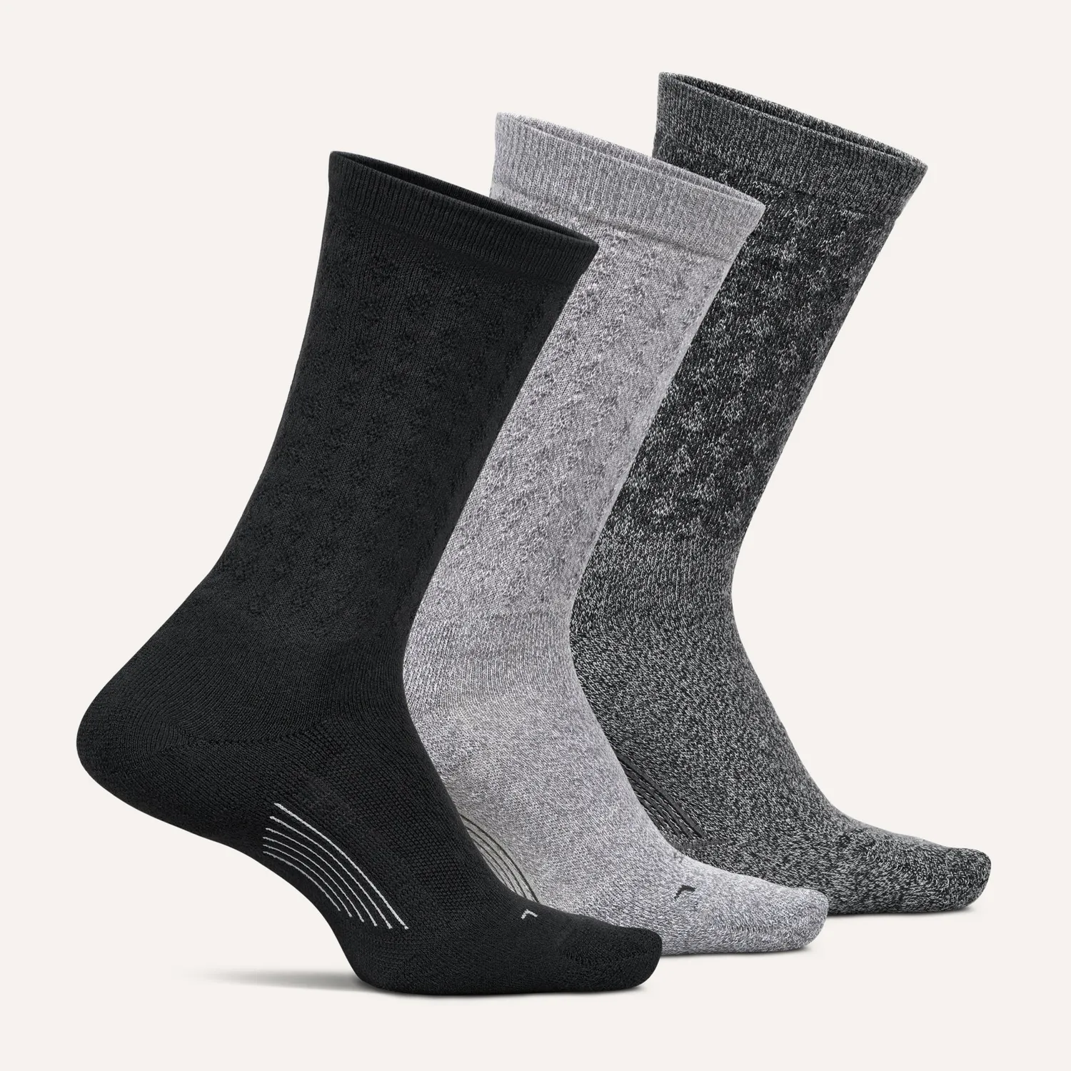 Feetures Everyday Max Cushion Crew sokker 3-pack dame