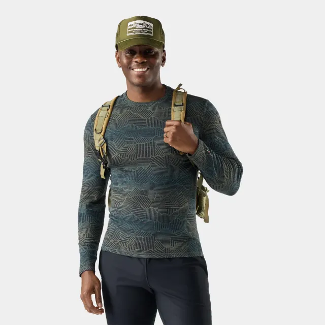 Smartwool Classic Thermal Crew ulltrøye charcoal peaks