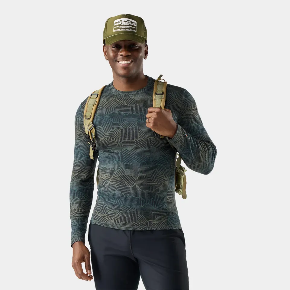 Smartwool Classic Thermal Crew ulltrøye charcoal peaks