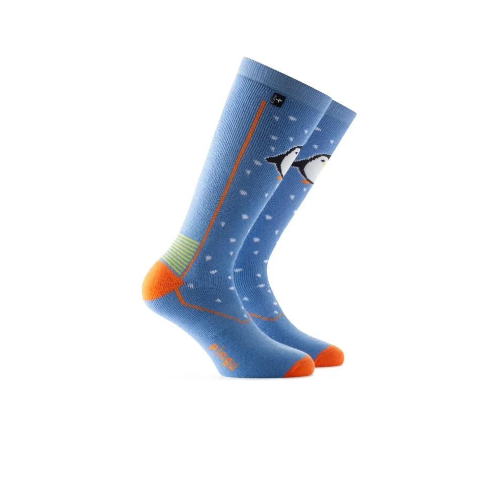 Rohner Pinguin barnesokker blue ull frotté