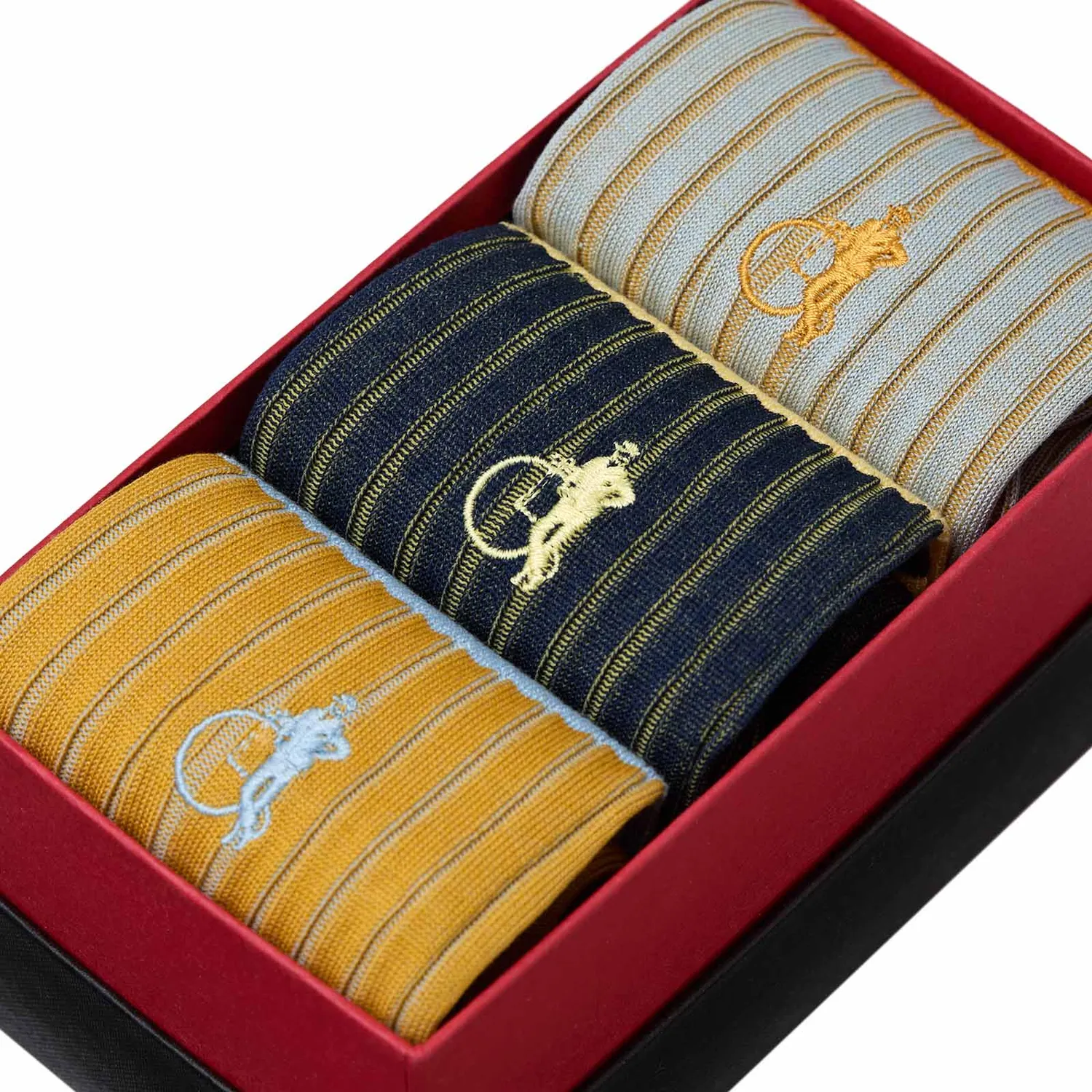 London Sock Company Studio II herresokker 3-pakk stripet
