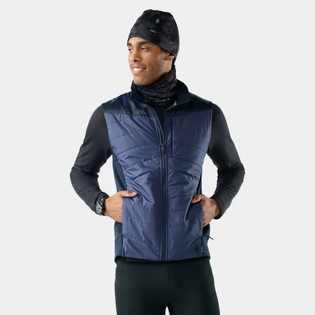 Smartwool Smartloft vest nightfall blue resirkulert ull