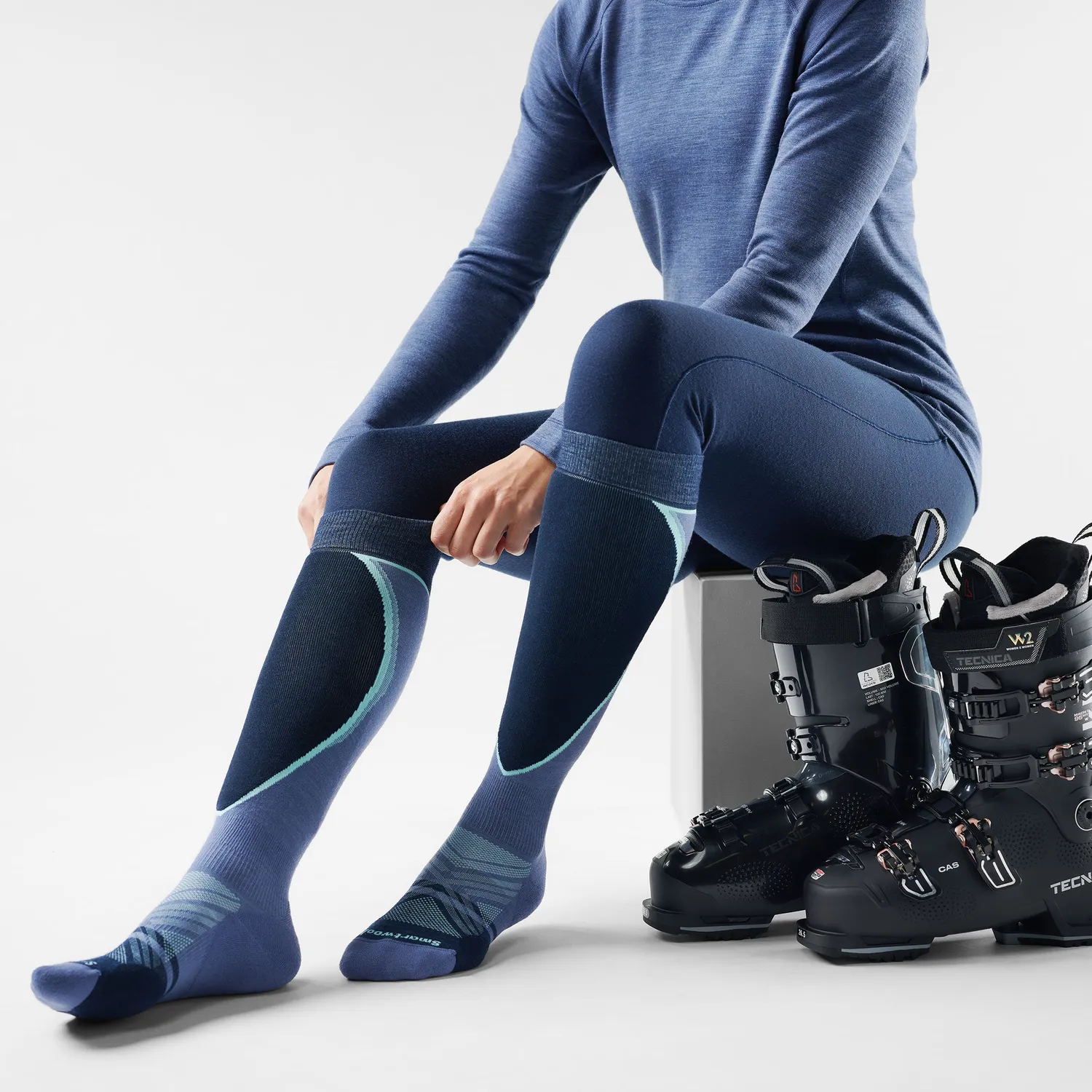 Smartwool Ski Extra Stretch skisokker Nightfall Blue