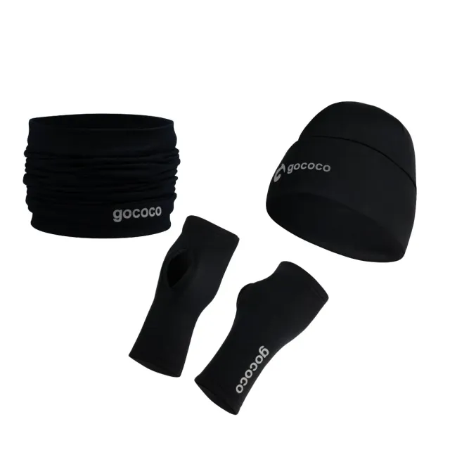 Gococo Powerstretch fleece lue hals hånd svart