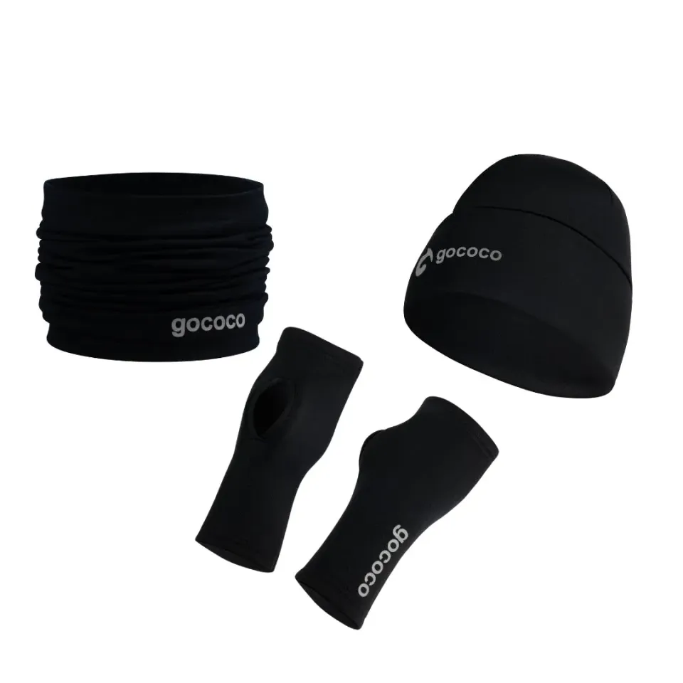 Gococo Powerstretch fleece lue hals hånd svart