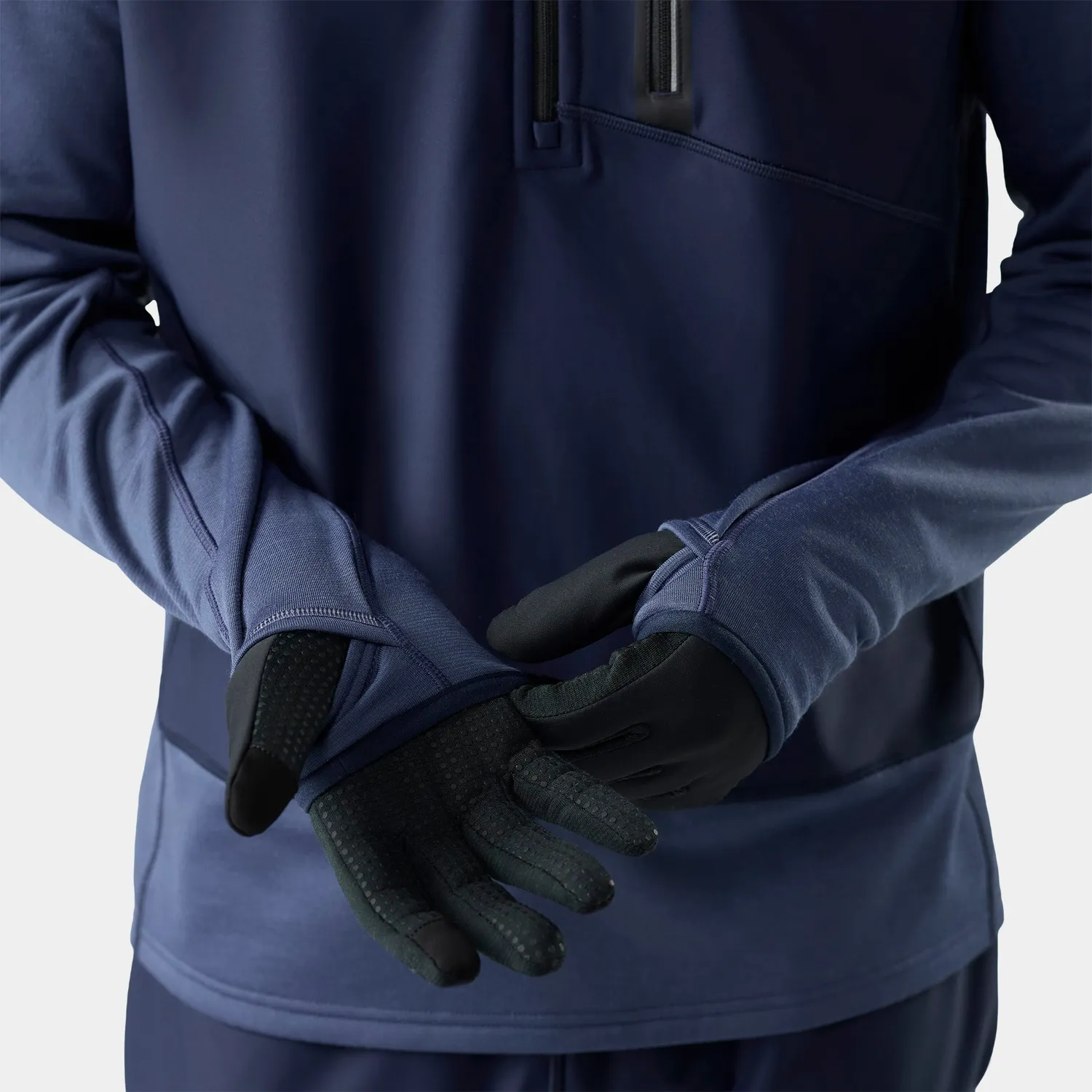 Smartwool Active Fleece Wind 1/2 Zip fleecegenser Deep Navy vindtett