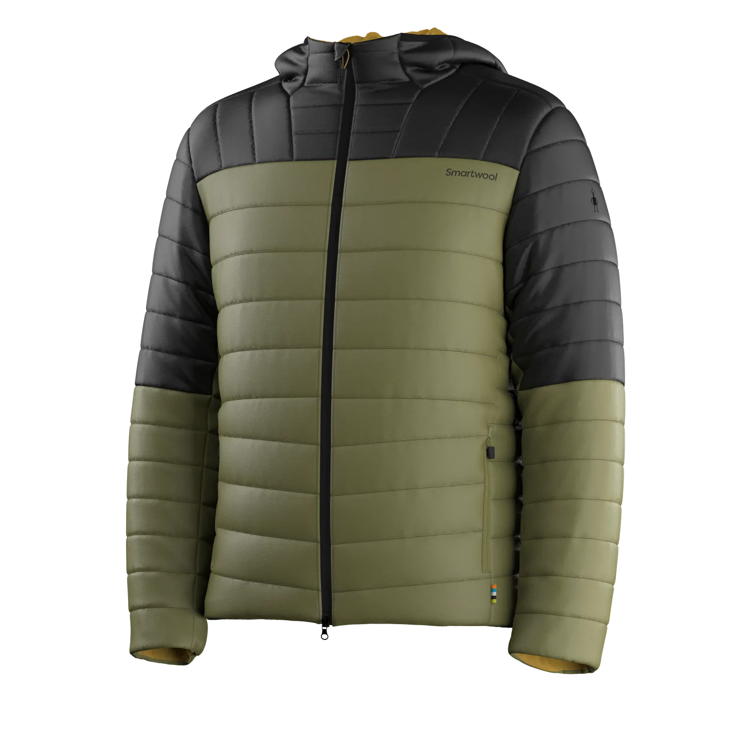 Smartwool Winterloft Hooded Jacket boblejakke Winter Moss dun