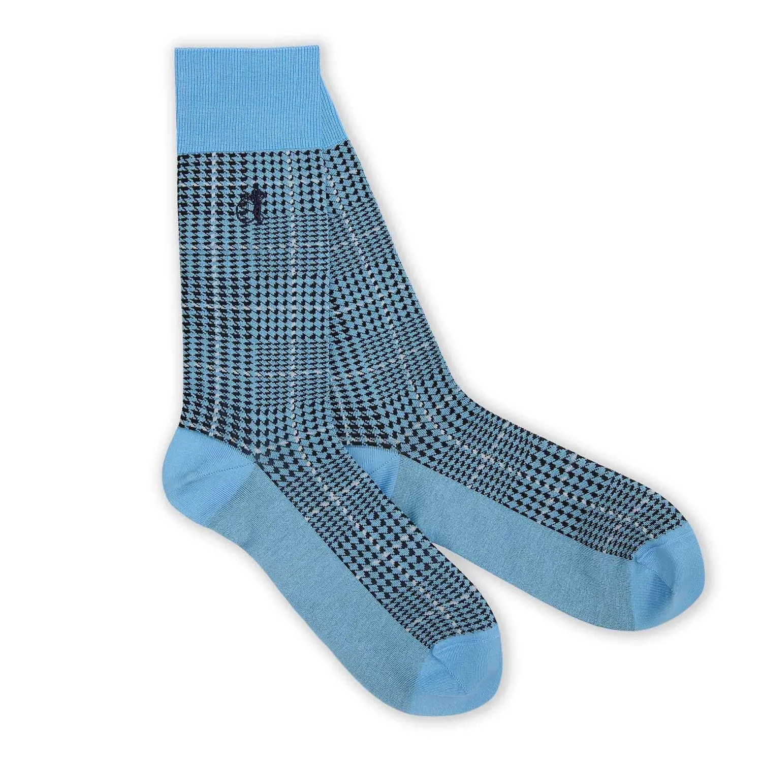 London Sock Company Dash of Class Denim sokker 6-pak blå