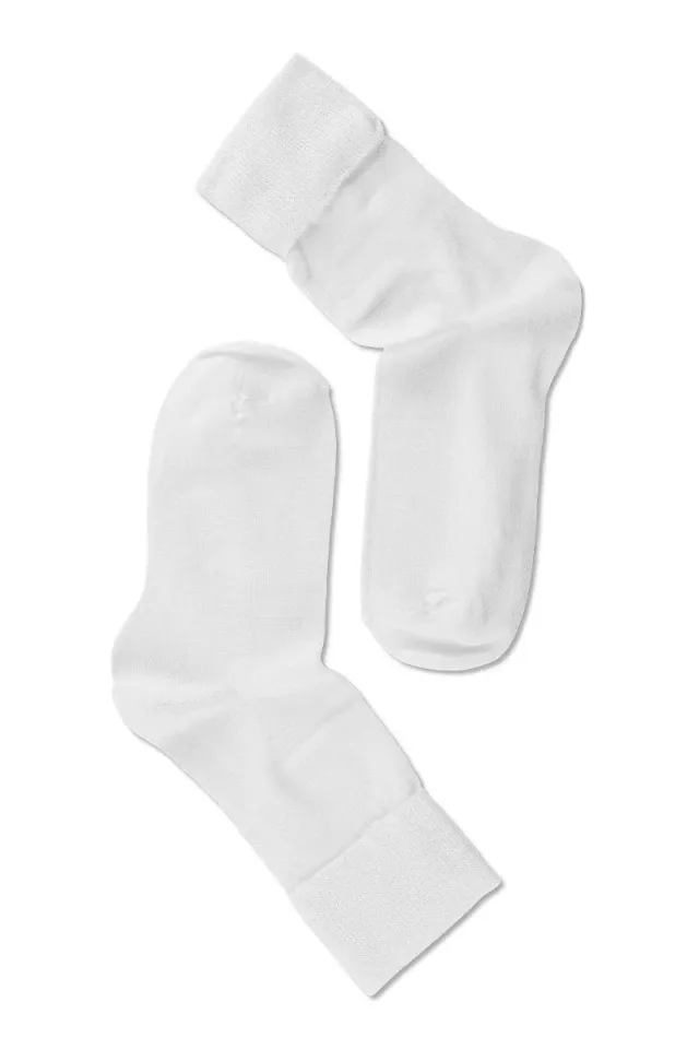 Note By Syversen Micromodal Cuff sokker hvit tynne