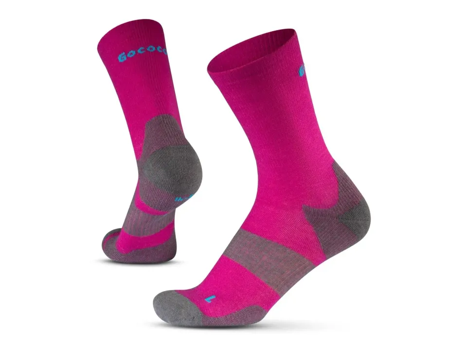 Gococo Technical Cushion High Wool løpesokker fuchsia 35-38 ull