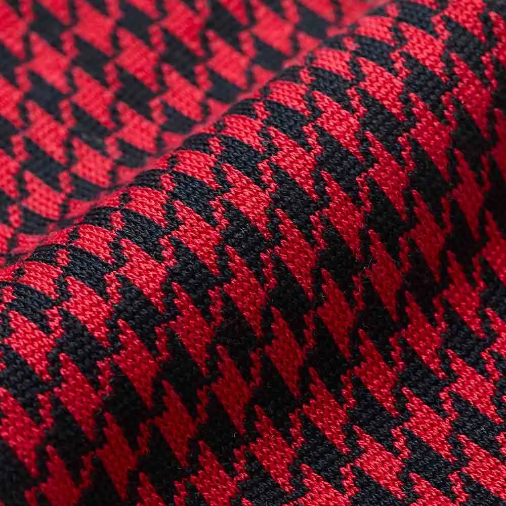 London Sock Company Houndstooth røde sokker 2-pak klassisk