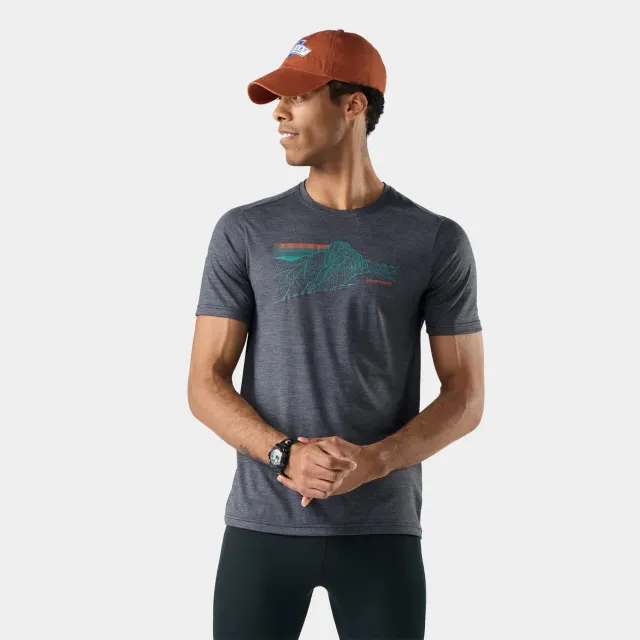 Smartwool Alpine Trace Active t-skjorte charcoal ull