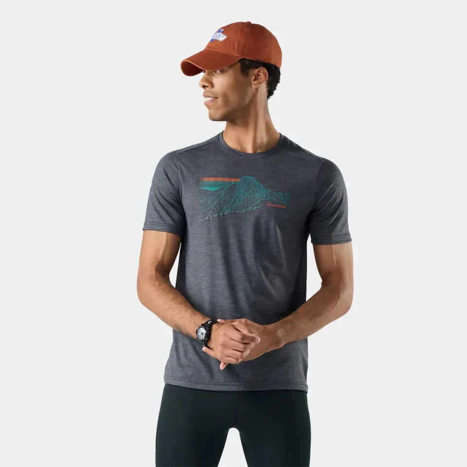 Smartwool Alpine Trace Active t-skjorte charcoal ull