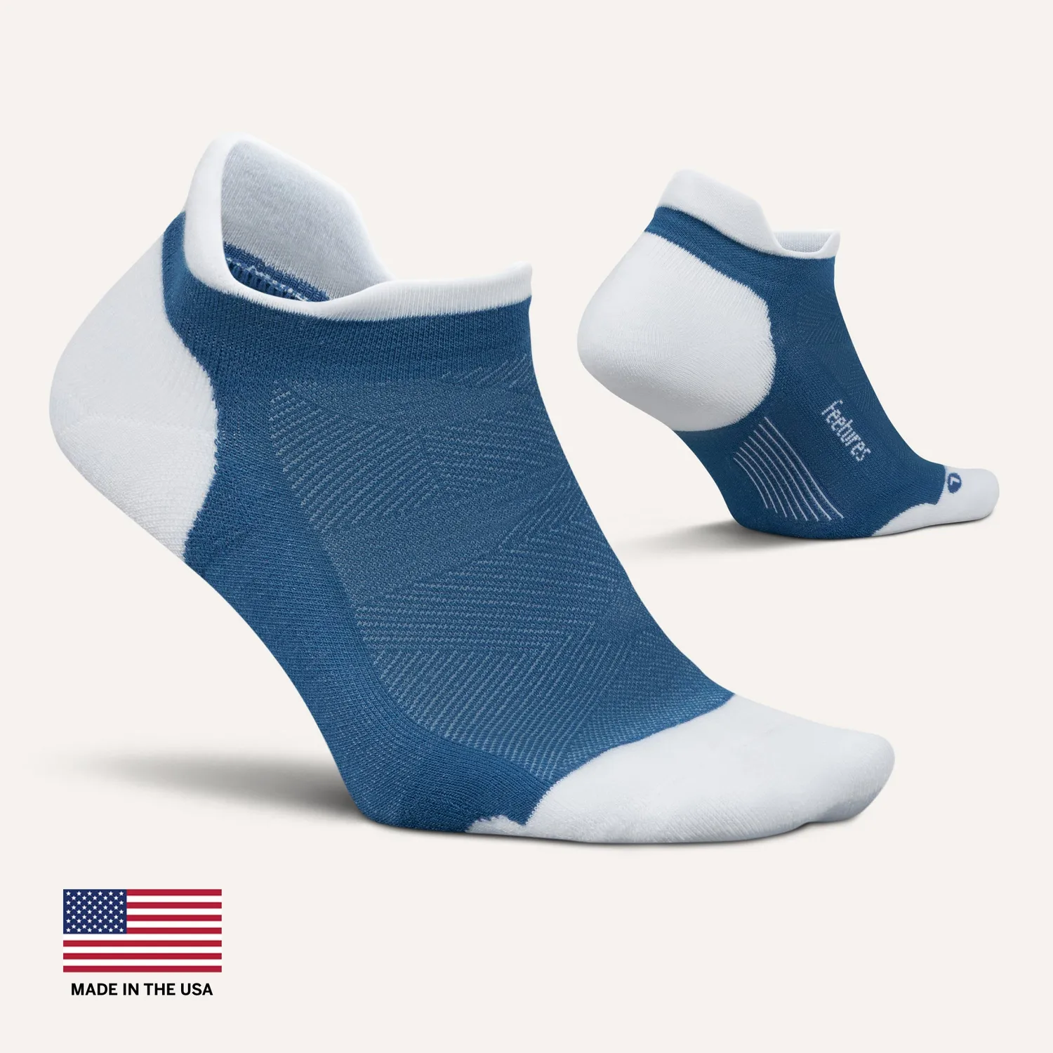 Feetures Elite Golf Max Cushion Tab golfsokker hvit tykk
