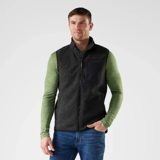 Smartwool Second Cut Fleece vest charcoal merinoull