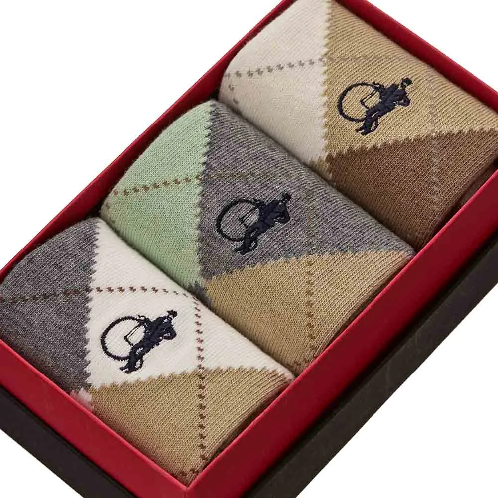 London Sock Company Highland Stone sokker 3 par nøytral