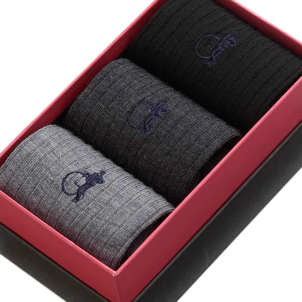London Sock Company Merino Shadow sokker 3 par merinoull
