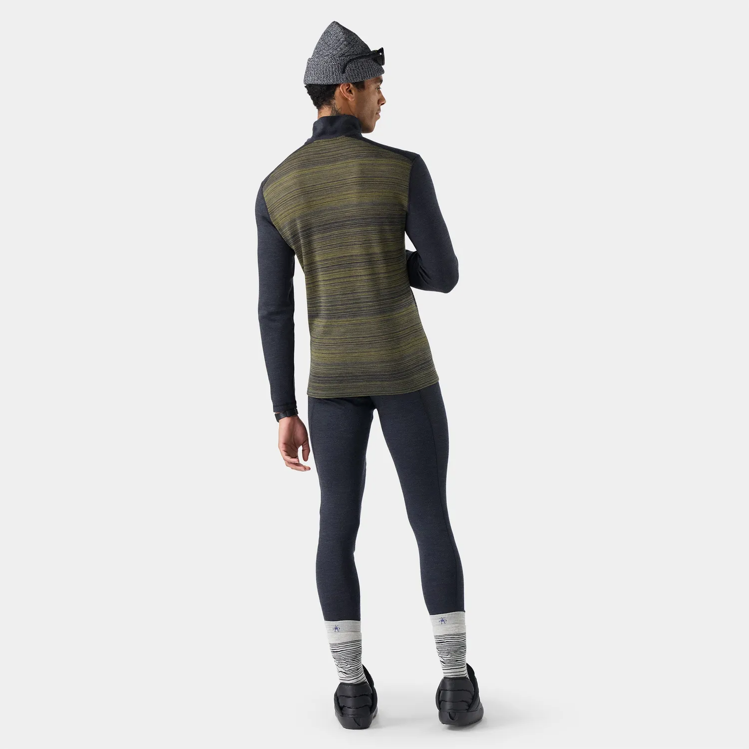 Smartwool Classic Thermal 1/4 Zip undertrøye bronze ull