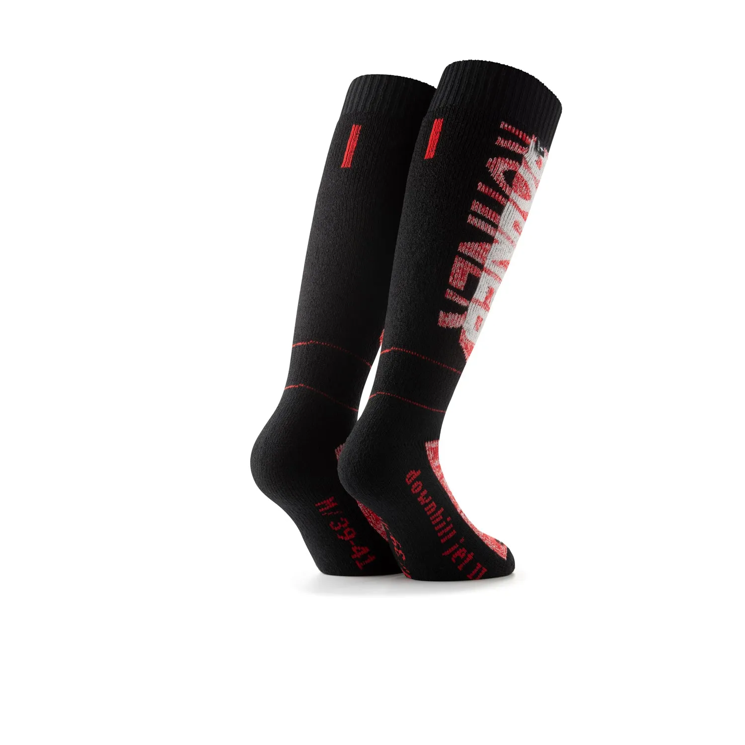 Rohner Downhill Jet II skisokker rød frotte