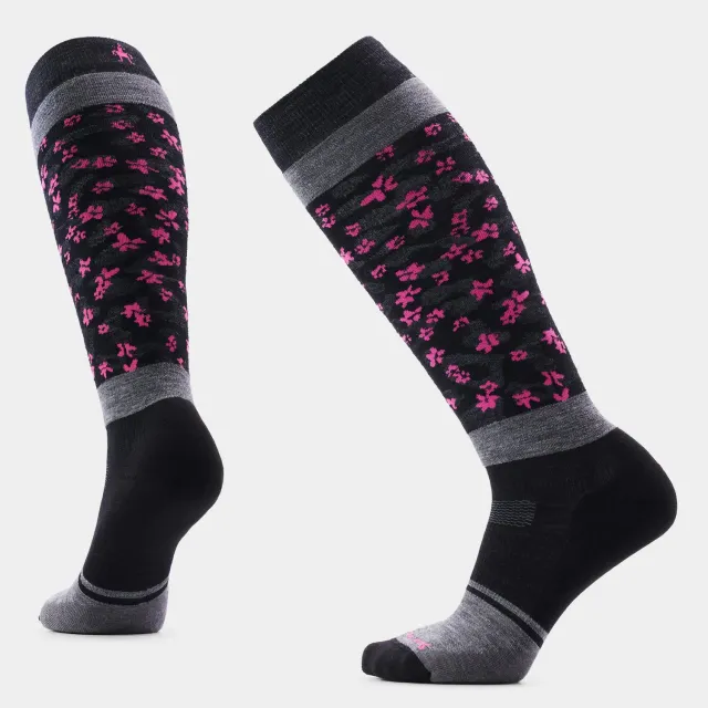 Smartwool Snowboard Wild Blossom OTC sokker svart merino